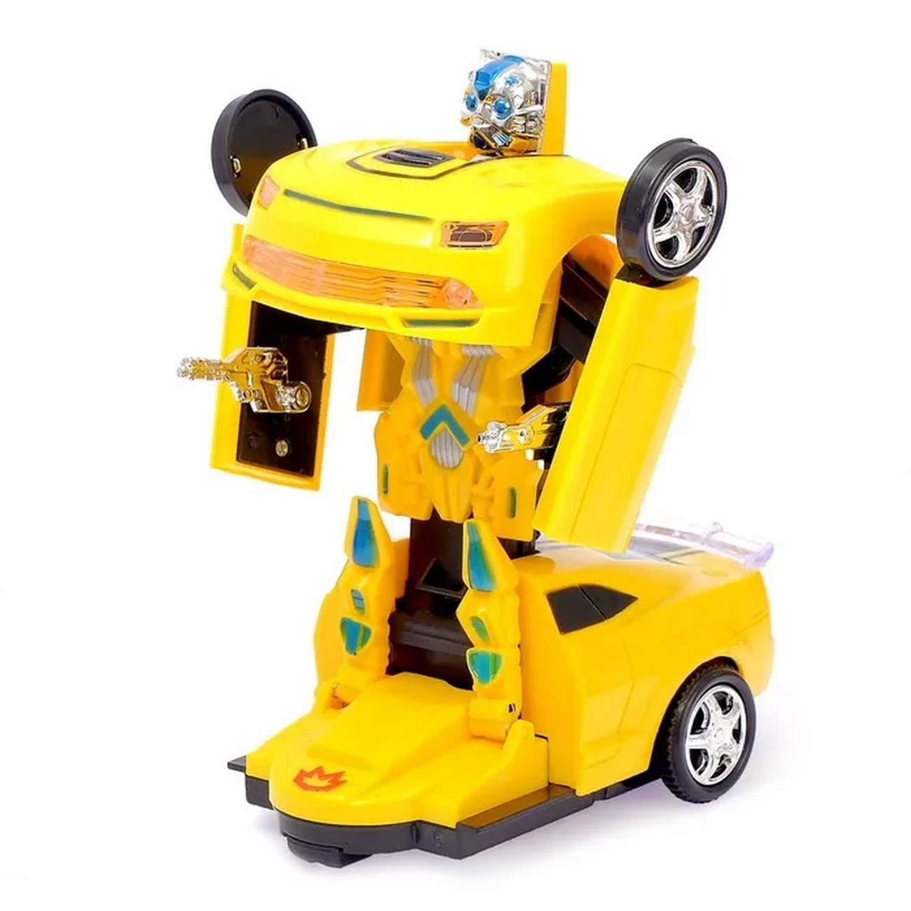 Carro Deportivo Robot Transformers Bumblebee + Baterias